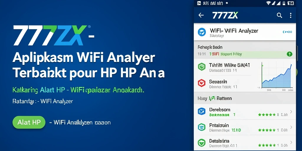 Antarmuka aplikasi 777ZX menampilkan analisis jaringan WiFi yang lengkap.