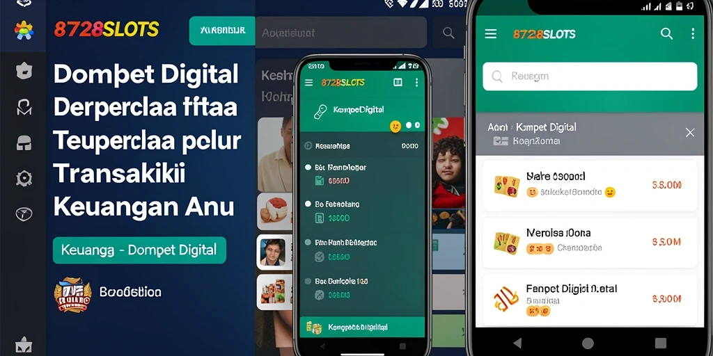 Antarmuka pengguna intuitif aplikasi Dompet Digital 8728SLOTS.