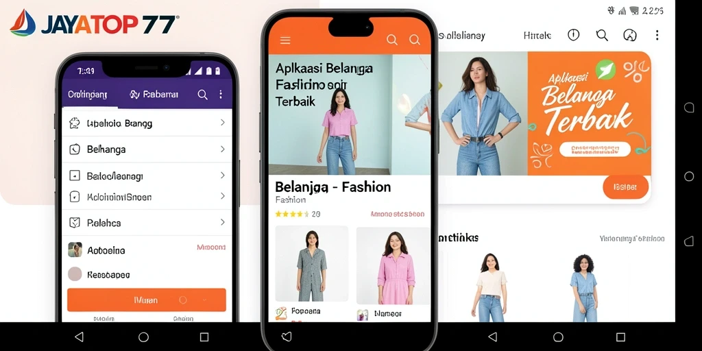 Tampilan antarmuka JAYATOP77 yang modern dan menarik untuk berbelanja fashion.