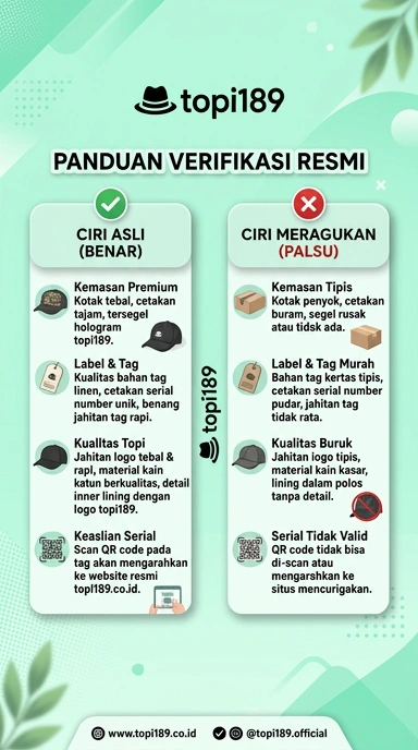 Tampilan kanal resmi topi189